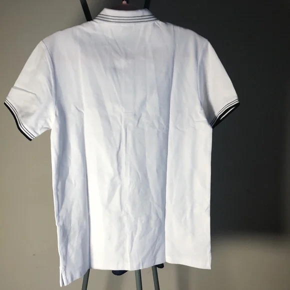❣️RARE❣️ SAINT LAURENT White Short Sleeve Polo - Picture 6 of 6